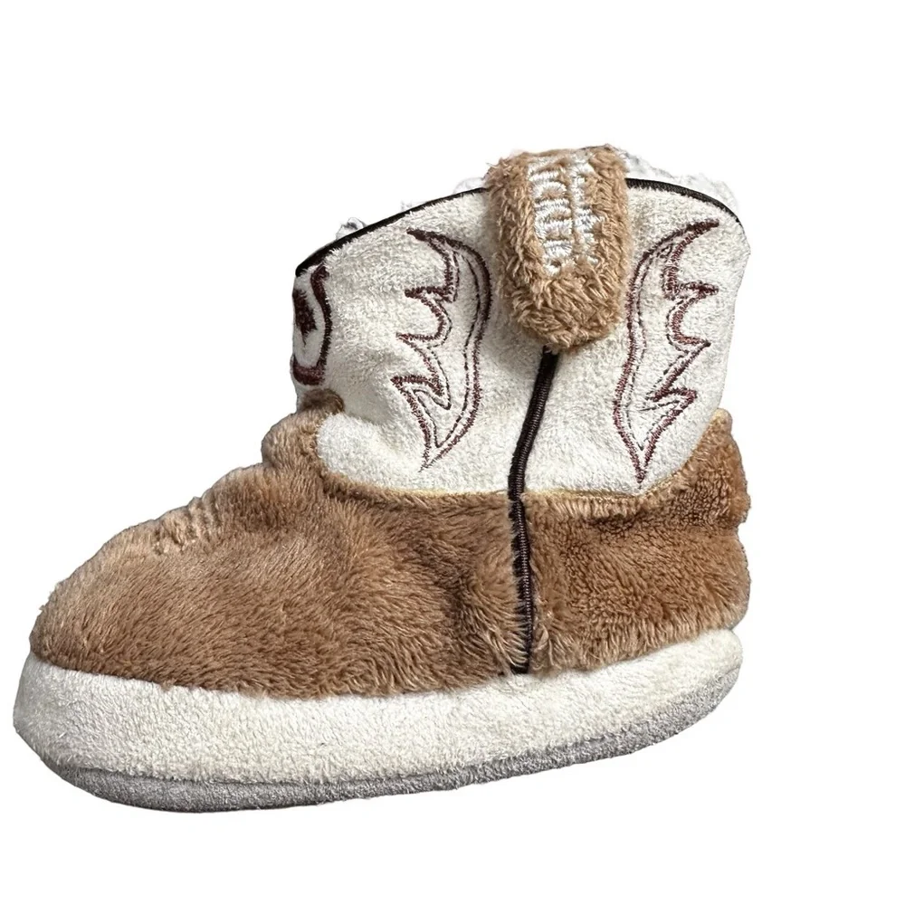 Cowboy Kickers Cowboy Sherpa Boots Size 2 Baby Unisex Warm Slippers Slip On